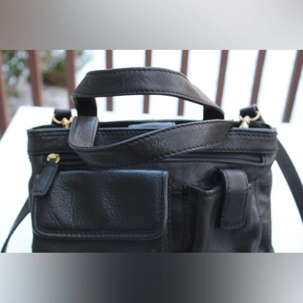 Fossil leather satchel